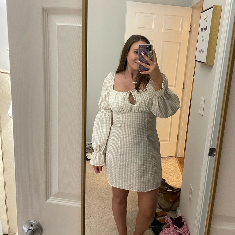 H&M new gingham dress